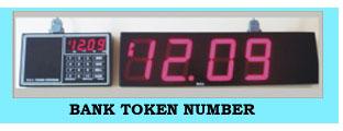 Bank Token Number Digital Clock