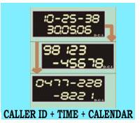 Caller Id Time Calendar Digital Clock