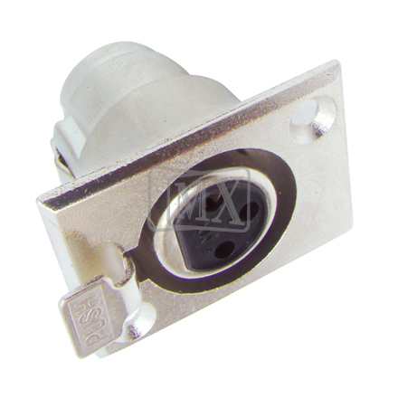 Mx  3 Pin Mic Connector Female Panel Mounting
