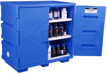 Blue Polyethylene Acid Corrosive Cabinets