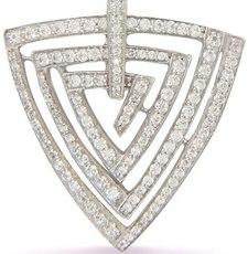 Women Triangular Diamond Pendant