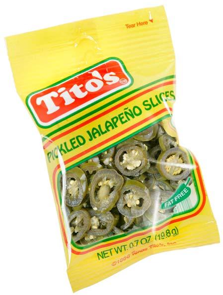 Individual Portion Package Nacho Sliced Jalapenos