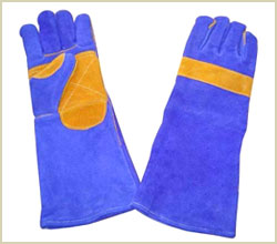 Leather Lining Canvas Gloves