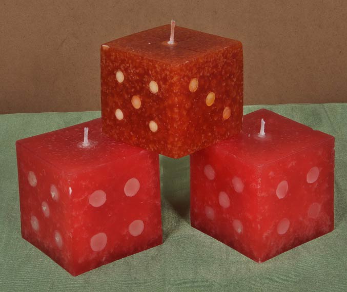Dice candles