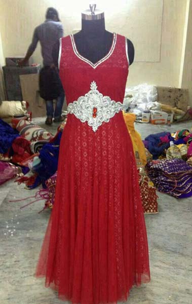 Embroidered Indowestern Dress