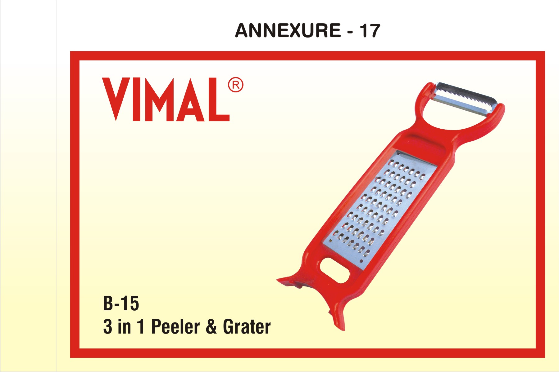 3 In 1 Peeler and Grater