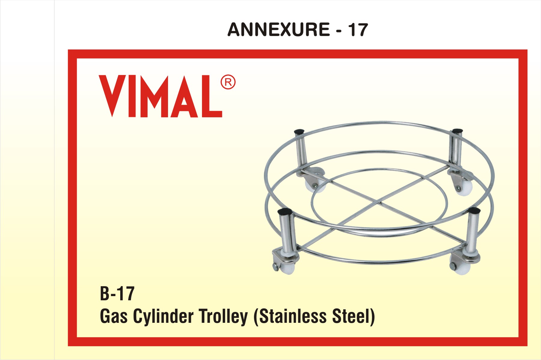 Gas Cylinder Trolley (stainless Steel)