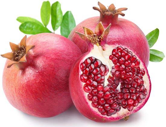 Organic fresh pomegranate, for Making Custards, Making Juice, Making Syrups., Color : Red
