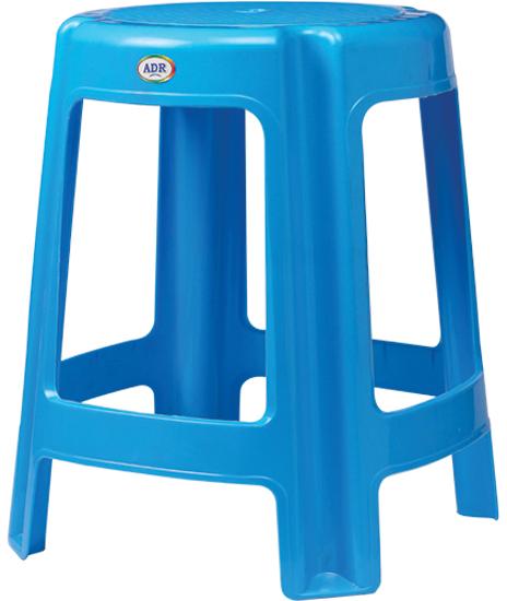Plastic Round Stool, Color : Blue, Red