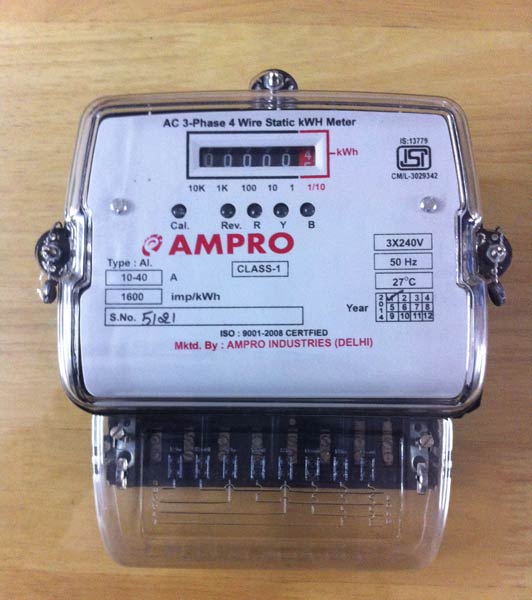 3 Phase Anti Tamper Static Kwh Meter