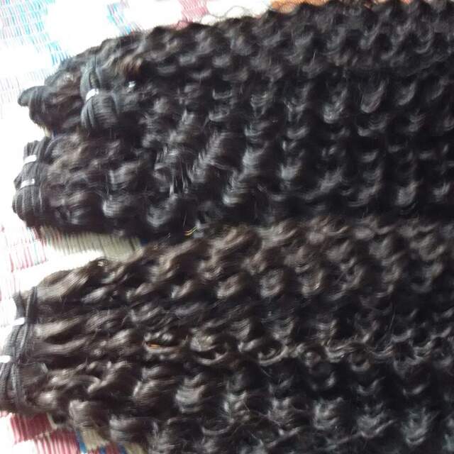 machine weft curly hair