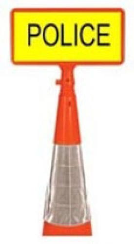 Message Plate Safety Cone