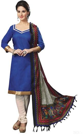 Blue Fancy Salwar Suit