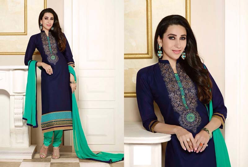 Navy Blue Beautiful Salwar Suit