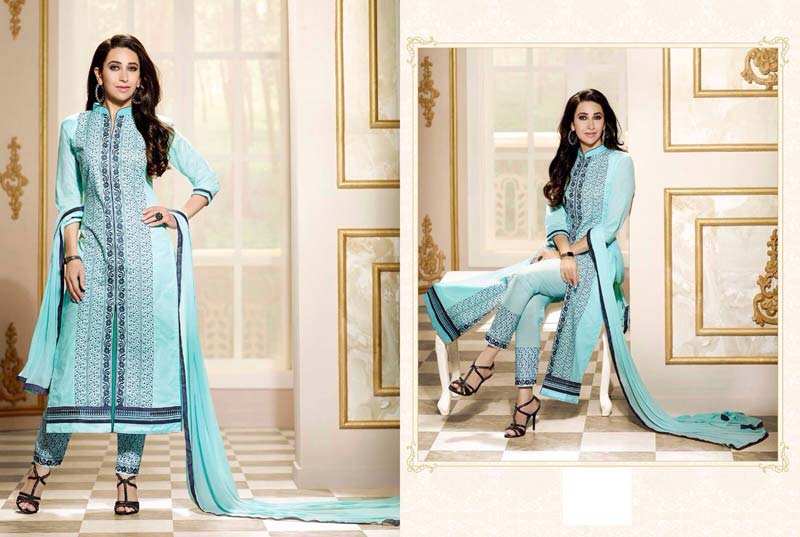 Sky Blue Beautiful Salwar Suit