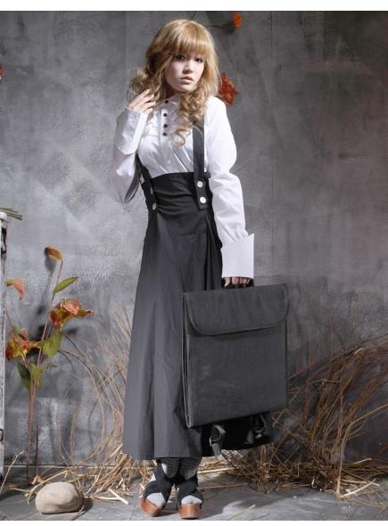 Long Sleeves Collar Blouse And Empire Ankle-length Lolita Dress