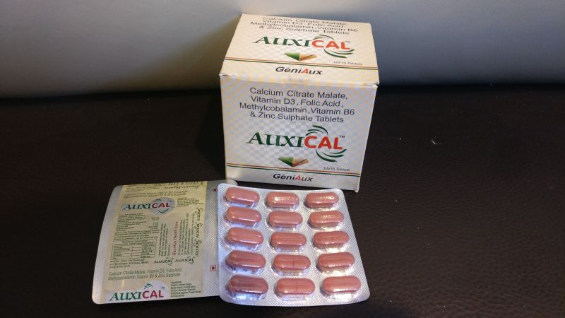 Calcium Citrate Malate Vitamin B6, D3 Folic Acid Zinc Tablets