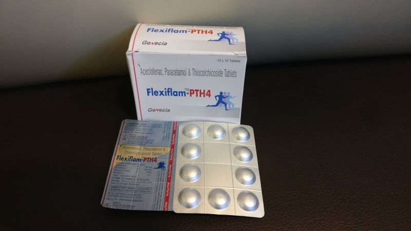 Aceclofenac Paracetamol Thiocolchicoside Tablets