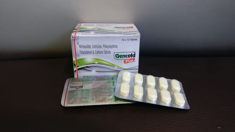 Cetirizine Nimesulide Paracetamol Caffeine Phenylephrine Tablets