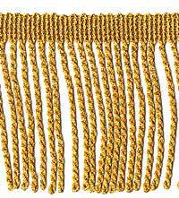 Polyester Metallic Fringes, for Fabric Use, Size : 12inch, 18inch