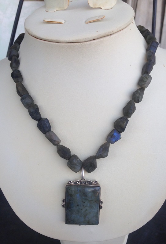 Antique Look Labradorite Necklace