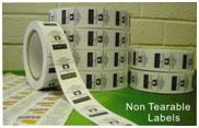 non tearable labels