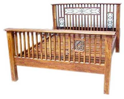 Pc - 70 Carved Wooden Bed