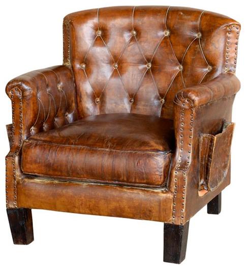 Rectangular Polished Oak Wood Vintage Leather Chairs, for Home, Office, Style : Modern