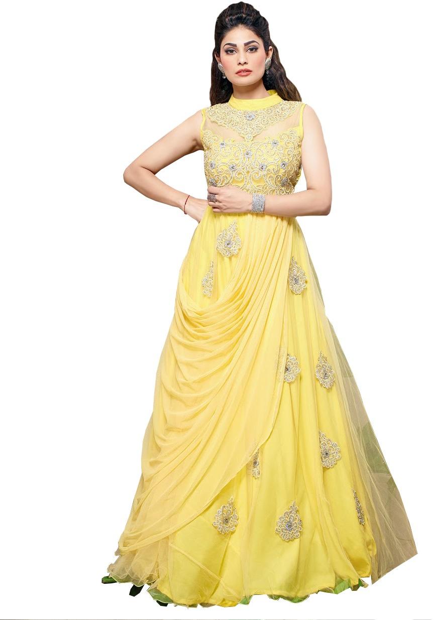 Ethnic Yellow Gown