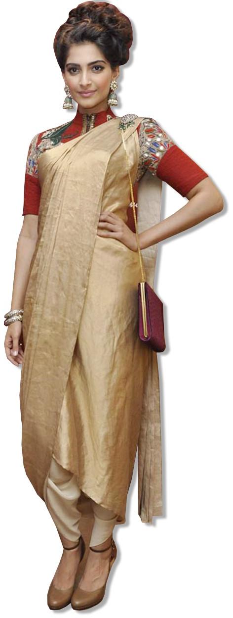 Sonam Kapoor Dupion Silk Sari
