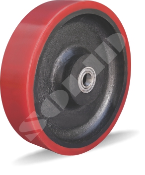 Round Cast PU Wheels (Series 613), for Chairs, Stretcher, Width : 20-30mm, 30-40mm