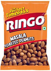 RINGO Masala Peanuts, for Time pass snacks, Packaging Type : Pouch