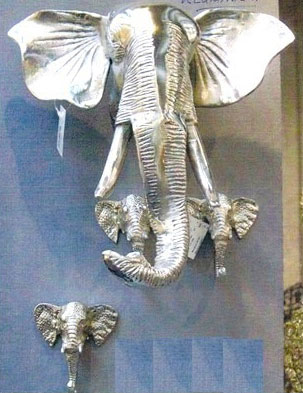 Aluminium Elephant Head