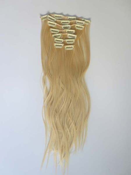 clip on hair extension blonde