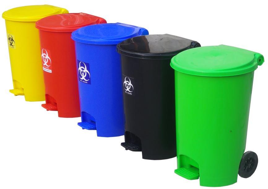 Wheelie Pedal Dustbin 55L