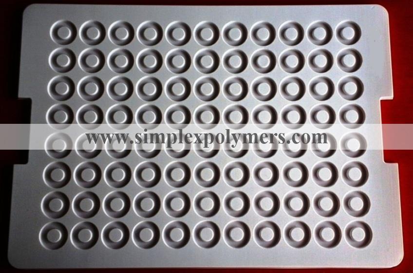 Simplex Polymers HIPS Material Handling Trays, for Transportation, Packing, Color : WHITE