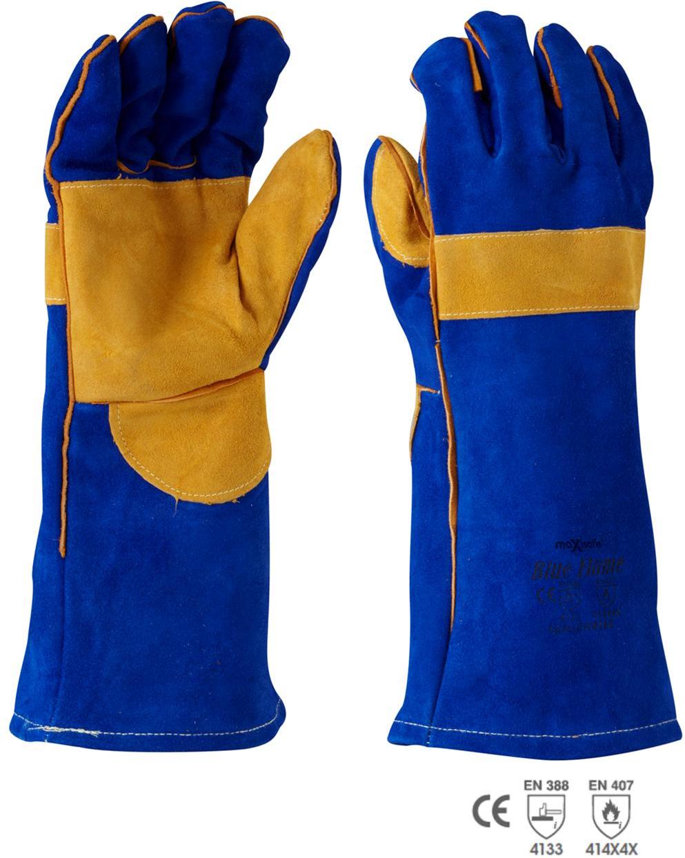 Phoenix Plain leather gloves, Size : M