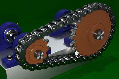Chain and sprockets