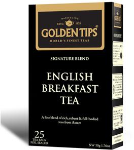 Golden Tips English Breakfast Tea 25 Tea Bags
