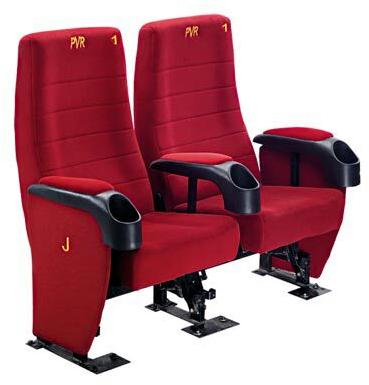 Push Back Cinema Chairs, Color : Red