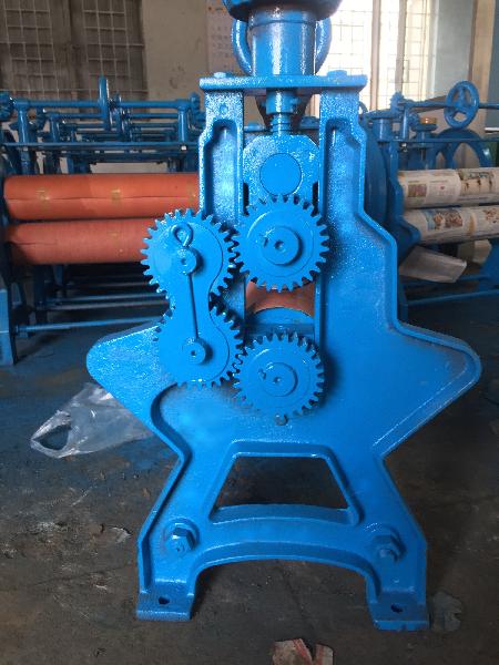 Electric Manual Natural Rubber Sheeting Machine, Color : Blue