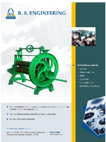 Rubber Roller Sheeting Machine