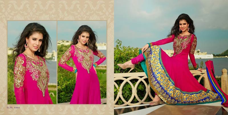 Pink Anarkali Dress