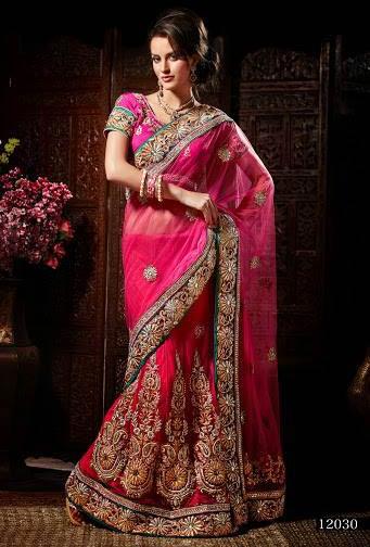 Pink Wedding Saree