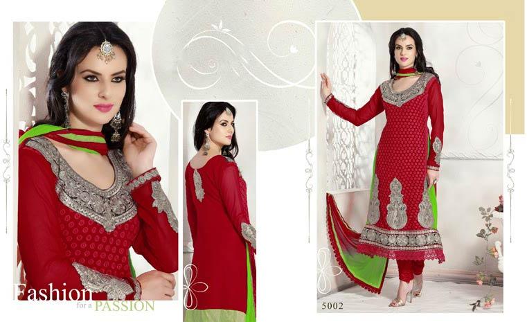 Red Designer Salwar Kameez