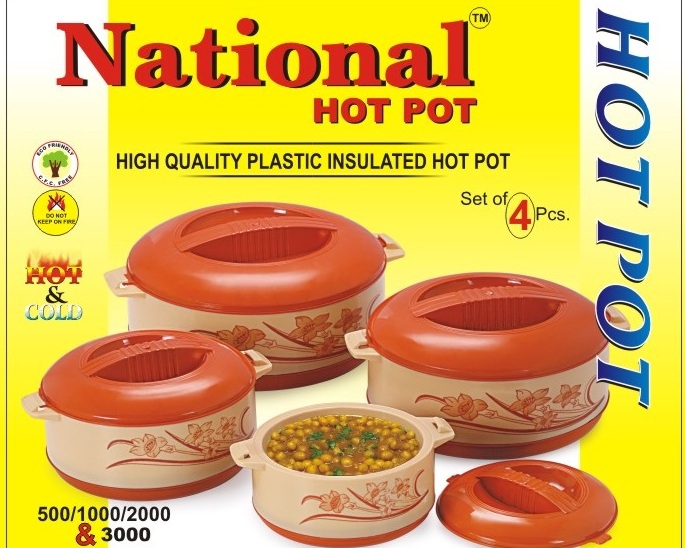 4 Pcs 1 Kg Hot Pot Set