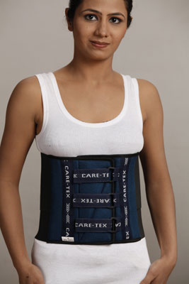 Care-tex soft laminated fabric Abdominal Belt, Size : XS, XL