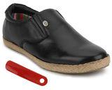 Black Loafers Leather Shoes