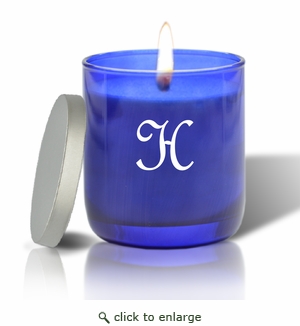 PERSONALIZED BLUE COLLECTION CANDLE
