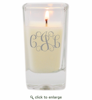Personalized Glass Votive Candle